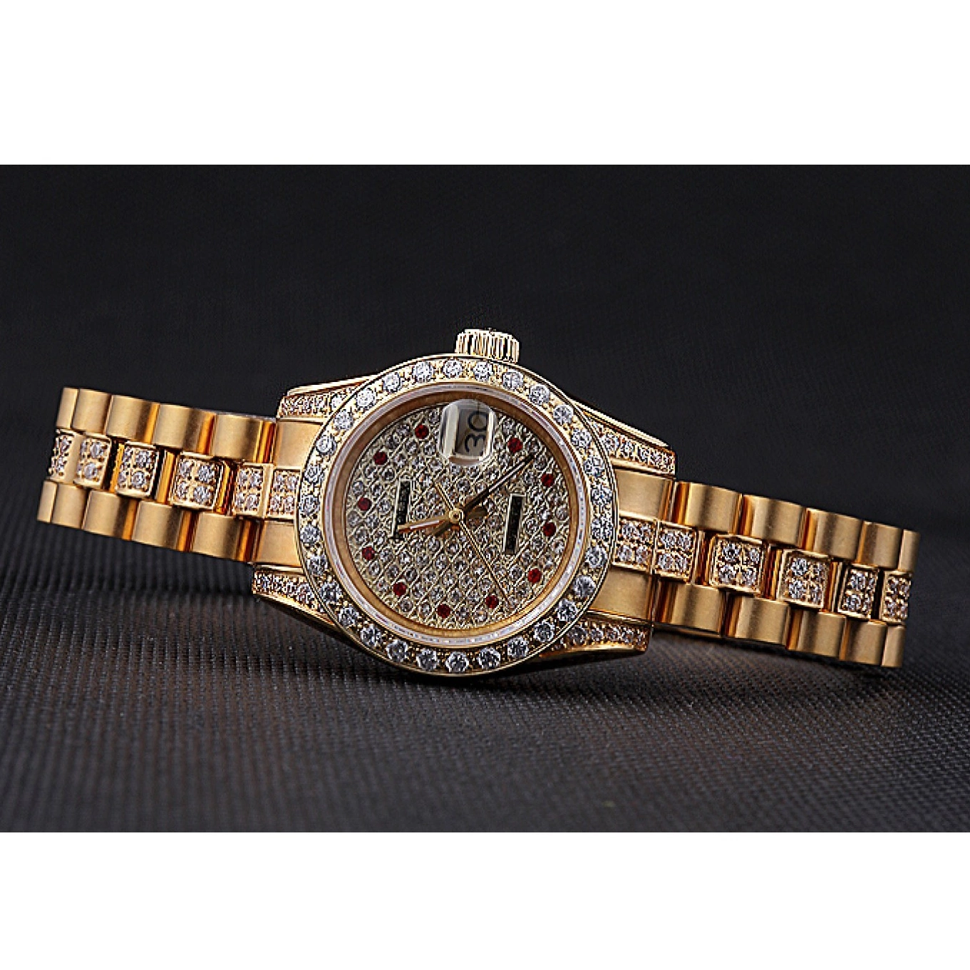 Aaa replica Dial 622023 Diamond DateJust Swiss Rolex Gold 0804